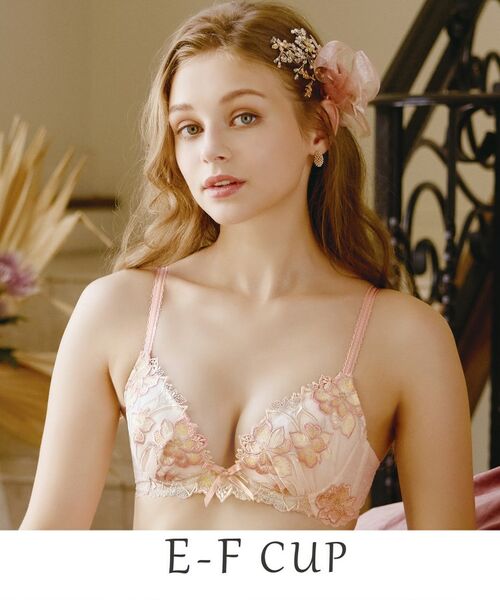 Risa Magli/リサマリ アデリーノ ブラジャー （E-F） ＜V Make Type＞ ピンク(071) 61(F65)