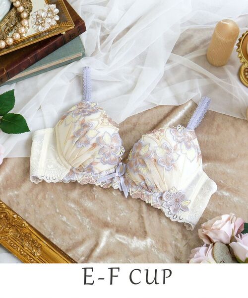 Risa Magli/リサマリ アデリーノ ブラジャー (E-F) <V Make Type> パープル(083) 54(E80) Risa Magli/リサマリ アデリーノ ブラジャー (E-F) <V Make Type> パープル(083) 54(E80)