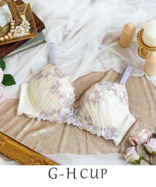 Risa Magli/リサマリ アデリーノ ブラジャー (G-H) <V Make Type> パープル(083) 71(G65) Risa Magli/リサマリ アデリーノ ブラジャー (G-H) <V Make Type> パープル(083) 71(G65)