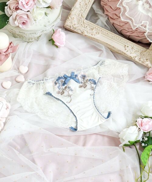 Risa Magli/リサマリ プティット レースショーツ ブルー(092) 02(M) Risa Magli/リサマリ プティット レースショーツ ブルー(092) 02(M)