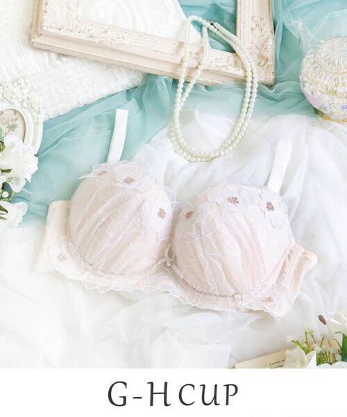 Risa Magli / リサマリ ブラ | スティーナ ブラジャー (G-H) <N Make Type>(ホワイト(001))