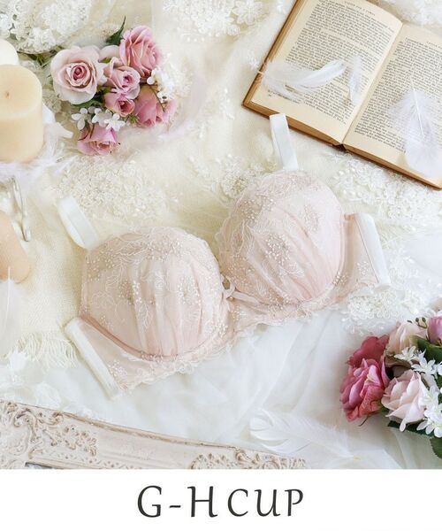Risa Magli / リサマリ ブラ | ナンシー ブラジャー (G-H) <バストアップタイプ>(ホワイト(001))