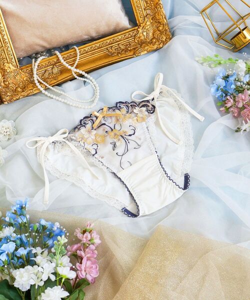 Risa Magli/リサマリ アイシャ リボンショーツ マスタード(033) 02(M)