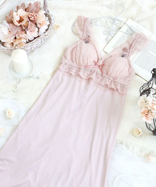 Risa Magli/リサマリ エルマ カップ付マキシワンピース ピンク(071) 02(M)