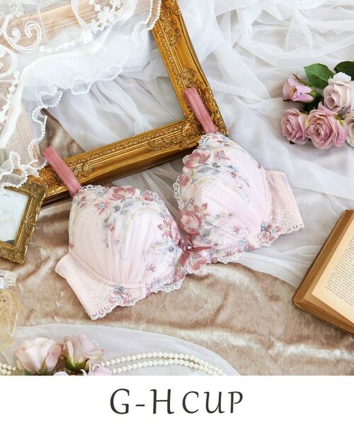 Risa Magli/リサマリ サリー ブラジャー (G-H) <V Make Type> ピンク(071) 82(H70) Risa Magli/リサマリ サリー ブラジャー (G-H) <V Make Type> ピンク(071) 82(H70)