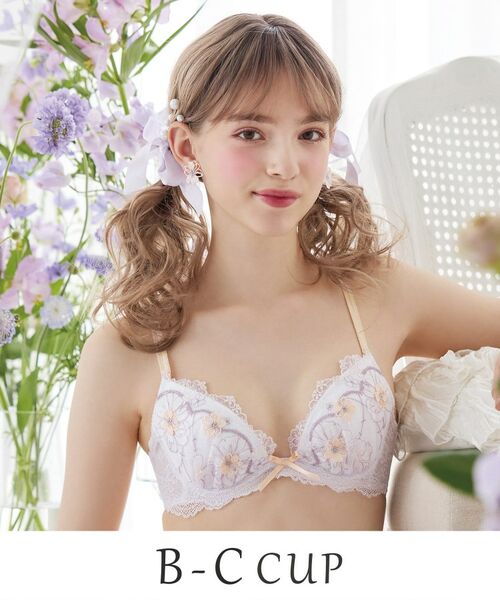 Risa Magli/リサマリ ヘイリー ブラジャー (B-C) <リサマリ ミラクル谷間ブラ> ラベンダー(080) 21(B65) Risa Magli/リサマリ ヘイリー ブラジャー (B-C) <リサマリ ミラクル谷間ブラ> ラベンダー(080) 21(B65)