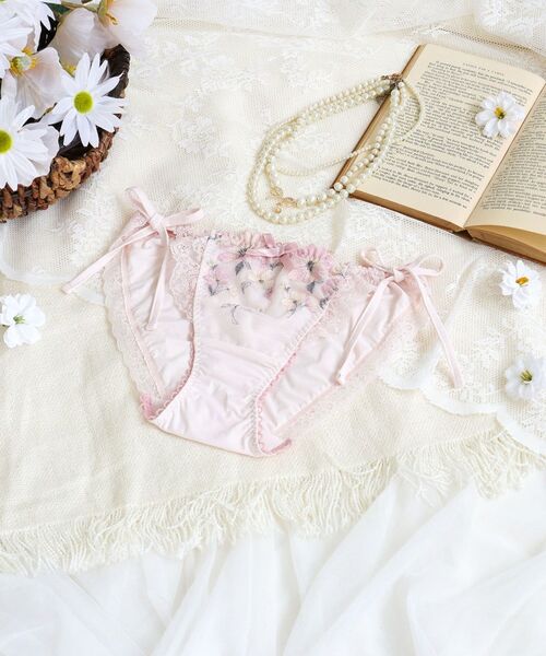 Risa Magli/リサマリ アルマ リボンショーツ ピンク(071) 03(L) Risa Magli/リサマリ アルマ リボンショーツ ピンク(071) 03(L)