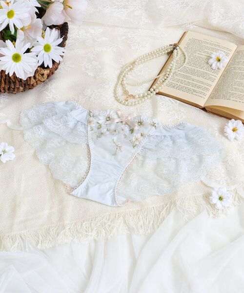 Risa Magli/リサマリ アルマ フレアショーツ サックスブルー(090) 02(M) Risa Magli/リサマリ アルマ フレアショーツ サックスブルー(090) 02(M)