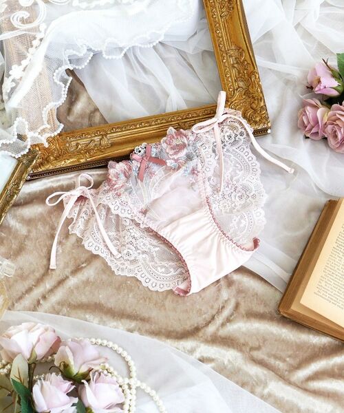 Risa Magli/リサマリ サリー リボンショーツ ピンク(071) 02(M) Risa Magli/リサマリ サリー リボンショーツ ピンク(071) 02(M)