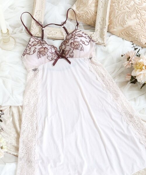 Risa Magli/リサマリ エレノア カップ付スリップ ブラウン(043) 03(L)