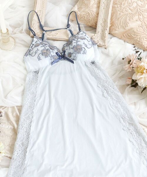 Risa Magli/リサマリ エレノア カップ付スリップ ブルー(092) 02(M)