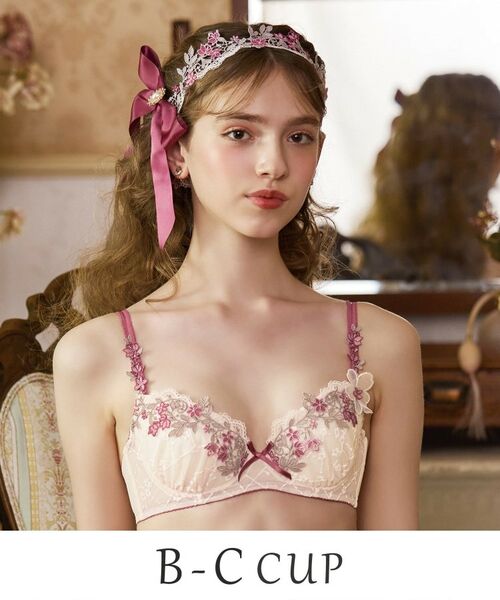 Risa Magli/リサマリ ジニー ブラジャー (B-C) <スウィートリッチ> ローズ(062) 31(C65) Risa Magli/リサマリ ジニー ブラジャー (B-C) <スウィートリッチ> ローズ(062) 31(C65)