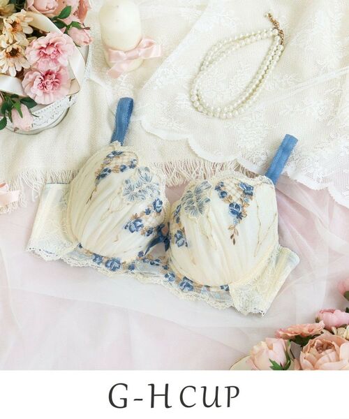 Risa Magli/リサマリ リピネ ブラジャー （G-H） ＜S Make Type＞ ブルー(092) 82(H70)