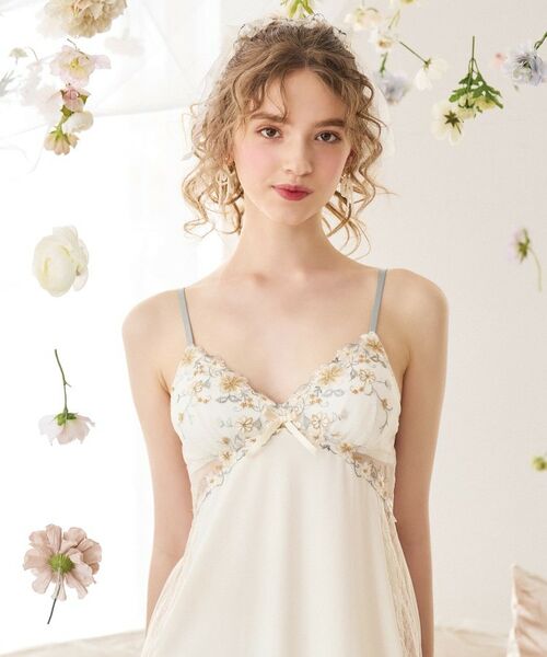 Risa Magli/リサマリ ジア カップ付スリップ アイボリー(004) 02(M) Risa Magli/リサマリ ジア カップ付スリップ アイボリー(004) 02(M)