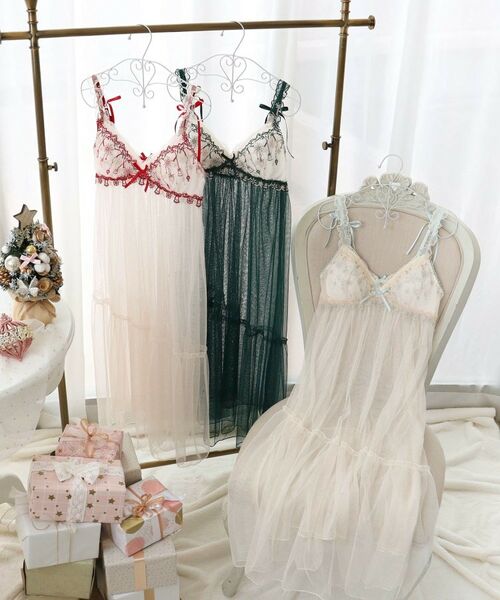 Risa Magli / リサマリ その他インナー・ルームウェア | 【ルビー】 カップ付マキシワンピース | 詳細1