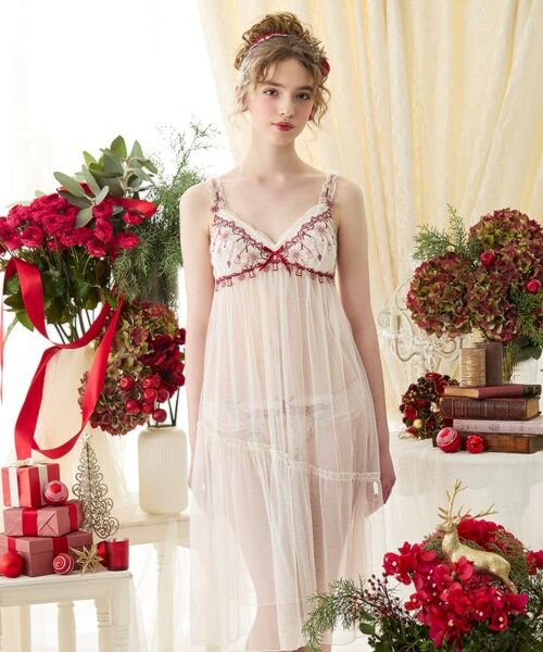 Risa Magli / リサマリ その他インナー・ルームウェア | 【ルビー】 カップ付マキシワンピース | 詳細10