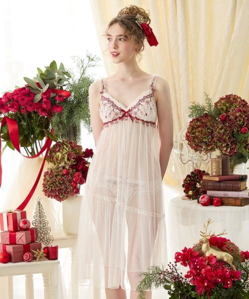 Risa Magli / リサマリ その他インナー・ルームウェア | 【ルビー】 カップ付マキシワンピース | 詳細11