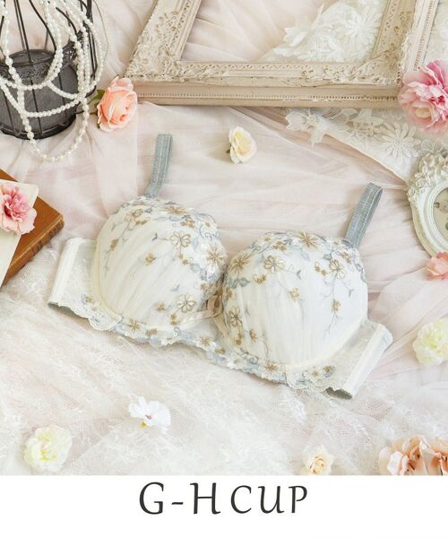 Risa Magli/リサマリ ジア ブラジャー (G-H) <バストアップタイプ> アイボリー(004) 81(H65) Risa Magli/リサマリ ジア ブラジャー (G-H) <バストアップタイプ> アイボリー(004) 81(H65)