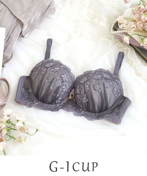 Risa Magli/リサマリ ドーラ ブラジャー (G-I) <バストアップタイプ> グレー(012) 72(G70) Risa Magli/リサマリ ドーラ ブラジャー (G-I) <バストアップタイプ> グレー(012) 72(G70)