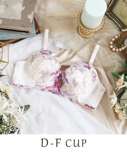 Risa Magli/リサマリ ヴァネッサ ブラジャー (D-F) ＜V Make Type＞ ピンク(071) 62(F70)