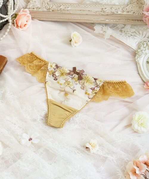 Risa Magli/リサマリ ジア Tバック マスタード(033) 02(M) Risa Magli/リサマリ ジア Tバック マスタード(033) 02(M)