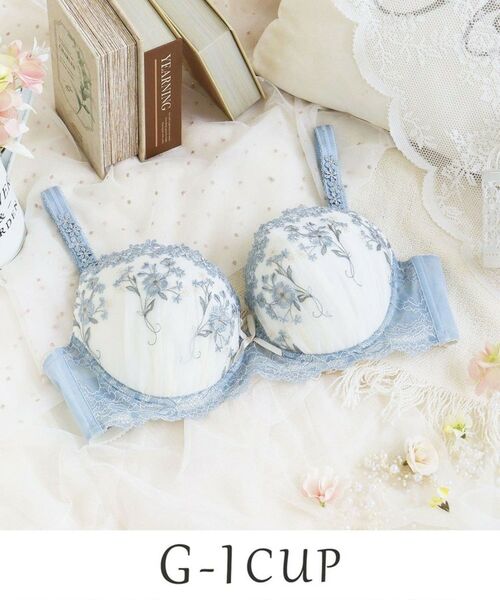 Risa Magli / リサマリ ブラ | レーナ ブラジャー (G-I) <Glamor Bra/バストアップタイプ>(ブルー(092))