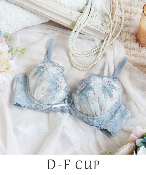 Risa Magli / リサマリ ブラ | セレスティナ ブラジャー (D-F) <V Make Type>(ライトグレー(011))