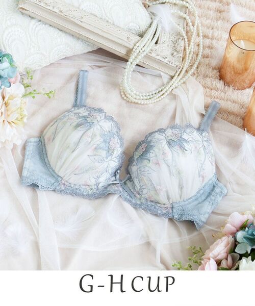 Risa Magli / リサマリ ブラ | セレスティナ ブラジャー (G-H) <V Make Type>(ライトグレー(011))
