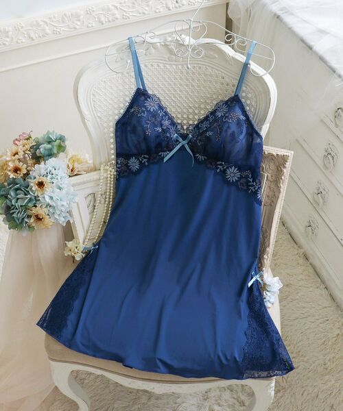 Risa Magli / リサマリ その他インナー・ルームウェア | リゼット カップ付スリップ（ブルー(092)）