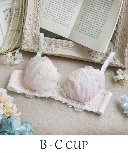 Risa Magli / リサマリ ブラ | リゼット ブラジャー (B-C) ＜Sweet Rich（スウィートリッチ）＞（ピンク(071)）