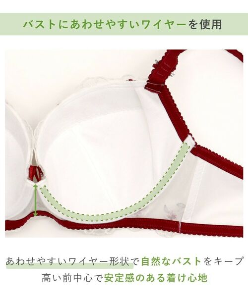 Risa Magli / リサマリ ブラ | リゼット ブラジャー (G-H) ＜Glamor Bra／バストアップタイプ＞ | 詳細15