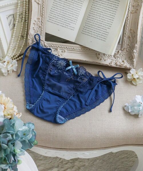 Risa Magli / リサマリ ショーツ | リゼット リボンショーツ（ブルー(092)）