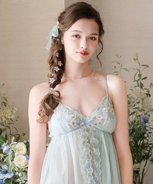 Risa Magli / リサマリ その他インナー・ルームウェア | フリート カップ付スリップ（サックスブルー(090)）