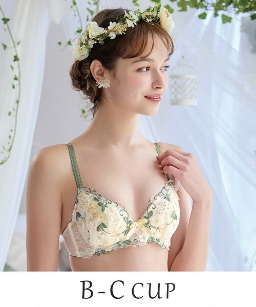 Risa Magli / リサマリ ブラ | エリアン ブラジャー (B-C) <Side Shape(サイドシェイプ)>(アイボリー(004))