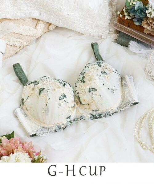 Risa Magli / リサマリ ブラ | エリアン ブラジャー (G-H) <Glamor Bra/バストアップタイプ>(アイボリー(004))