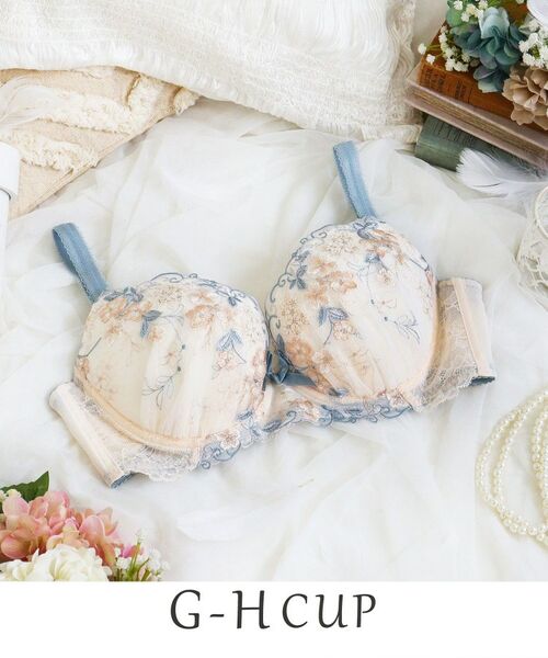 Risa Magli / リサマリ ブラ | エリアン ブラジャー (G-H) <Glamor Bra/バストアップタイプ>(クリーム(054))