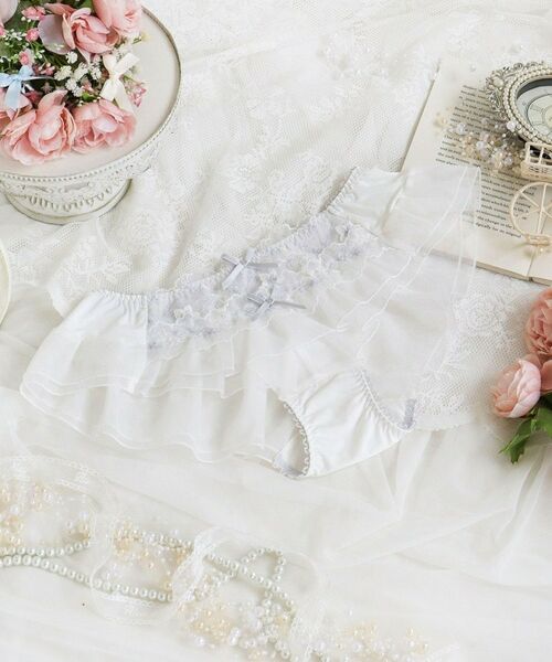 Risa Magli / リサマリ ショーツ | フリート フレアショーツ（ホワイト(001)）