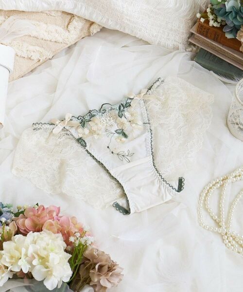 Risa Magli / リサマリ ショーツ | エリアン レースショーツ（アイボリー(004)）