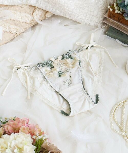 Risa Magli / リサマリ ショーツ | エリアン リボンショーツ（アイボリー(004)）