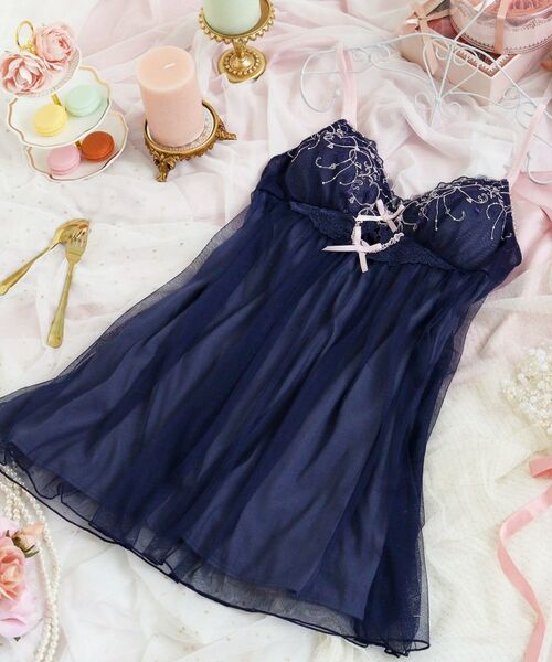 Risa Magli / リサマリ その他インナー・ルームウェア | ヘルティー カップ付スリップ（ネイビー(094)）