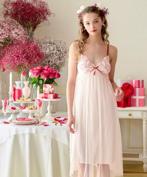 Risa Magli / リサマリ その他インナー・ルームウェア | フローチェ カップ付マキシワンピース | 詳細10