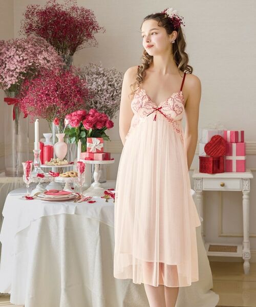 Risa Magli / リサマリ その他インナー・ルームウェア | フローチェ カップ付マキシワンピース | 詳細20