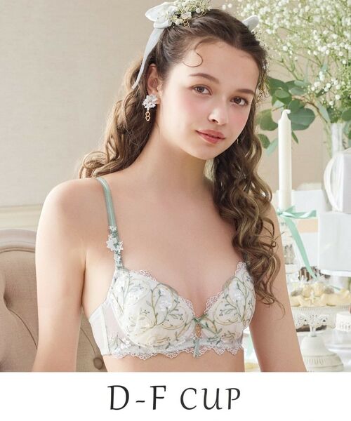 Risa Magli / リサマリ ブラ | フローチェ ブラジャー (D-F) ＜Sweet Rich（スウィートリッチ）＞（ホワイト(001)）