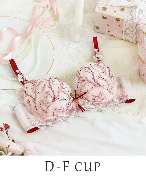 Risa Magli / リサマリ ブラ | フローチェ ブラジャー (D-F) ＜Sweet Rich（スウィートリッチ）＞（ピンク(071)）