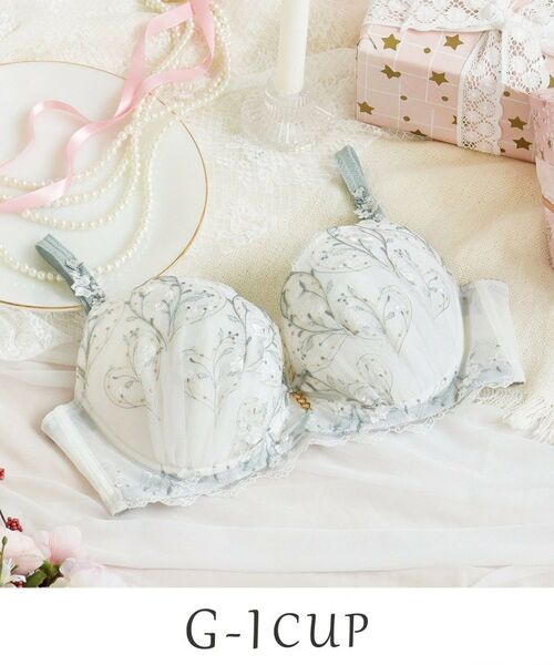 Risa Magli / リサマリ ブラ | フローチェ ブラジャー (G-I) ＜Glamor Bra／バストアップタイプ＞（ホワイト(001)）