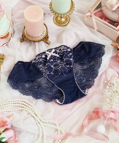 Risa Magli / リサマリ ショーツ | ヘルティー レースショーツ（ネイビー(094)）