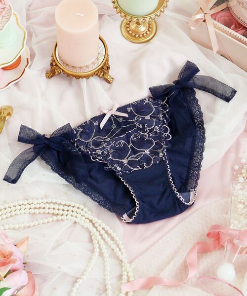 Risa Magli / リサマリ ショーツ | ヘルティー リボンショーツ（ネイビー(094)）