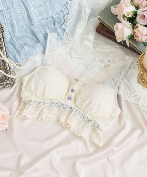 Risa Magli / リサマリ ブラ | シュテファニ おやすみブラ (M-L)（クリーム(054)）