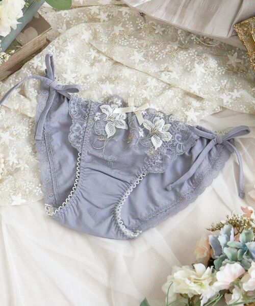 Risa Magli / リサマリ ショーツ | フルーリ リボンショーツ（グレー(012)）