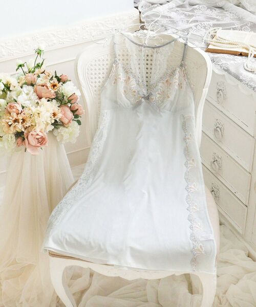 Risa Magli / リサマリ その他インナー・ルームウェア | リーゼル スリップ（サックスブルー(090)）